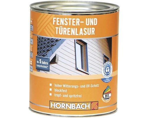 HORNBACH Fensterlasur Türenlasur farblos 750ml