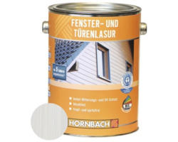 HORNBACH Fensterlasur Türenlasur weiß 2,5 L