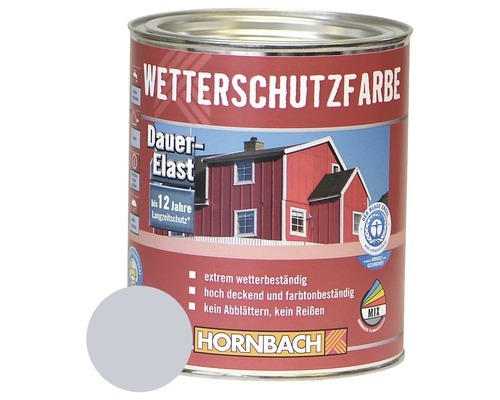 HORNBACH Holzfarbe Wetterschutzfarbe silbergrau 750ml