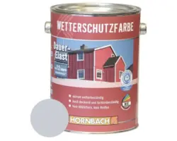HORNBACH Holzfarbe Wetterschutzfarbe silbergrau 2,5L