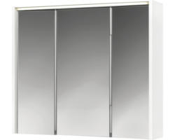 LED-Spiegelschrank Jokey Arbo 3-türig 73x63x16 cm weiß