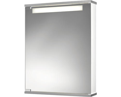 LED-Spiegelschrank Jokey Cento 1-türig 50x65x16 cm weiß