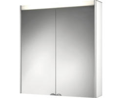 LED-Spiegelschrank Jokey DekorAlu 2-türig 65,5x71,5x15,5 cm weiß