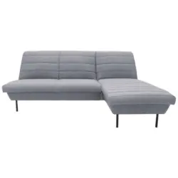 Ecksofa in Grau, Hellblau