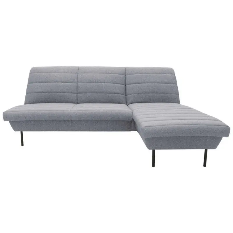 Ecksofa in Grau, Hellblau