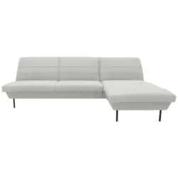 Ecksofa in Silberfarben
