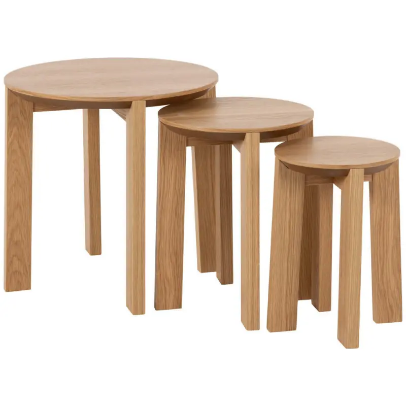 Couchtischset in Holz, Holzwerkstoff