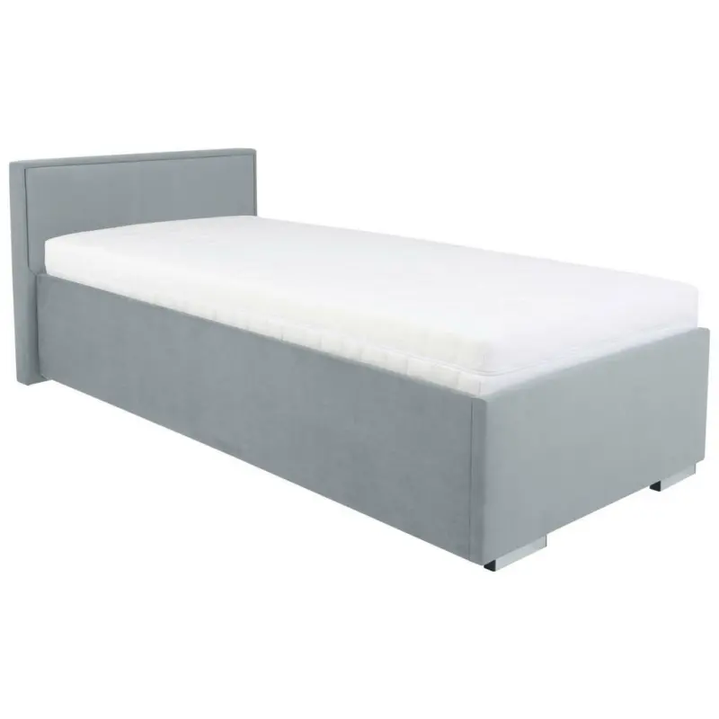 Polsterbett 90/200 cm in Grau