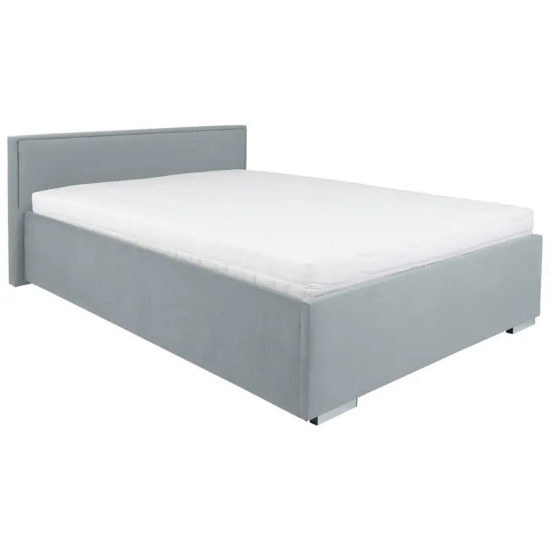 Polsterbett 140/200 cm in Grau