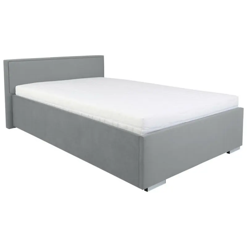 Polsterbett 120/200 cm in Grau