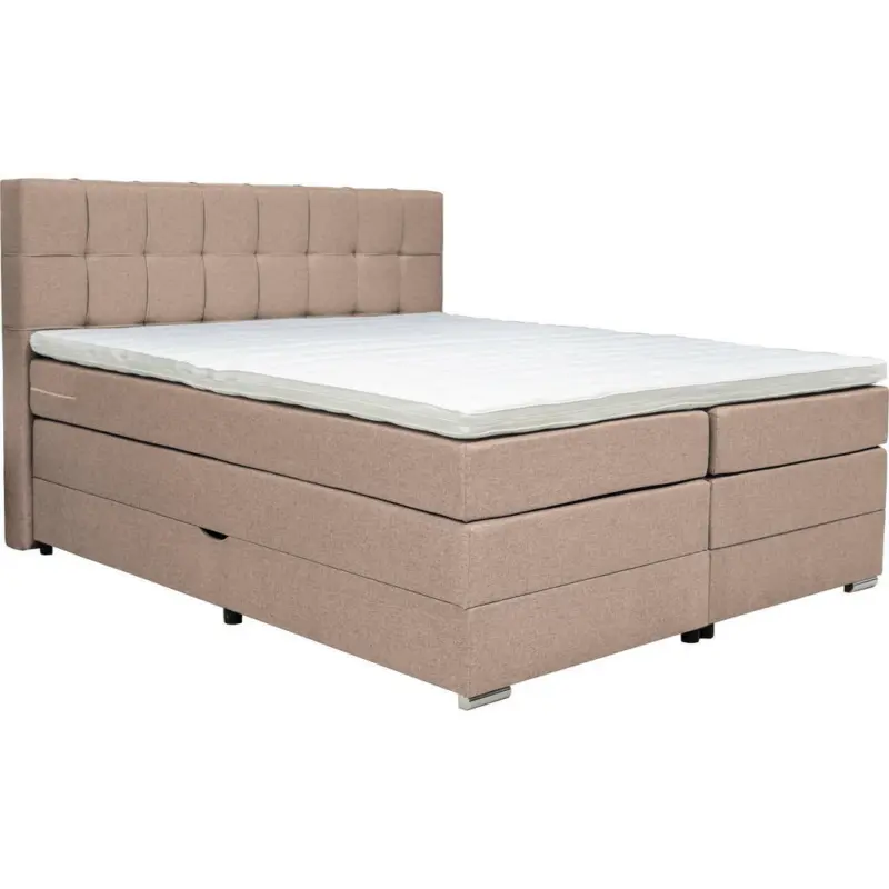 Boxspringbett 180/200 cm in Hellbraun