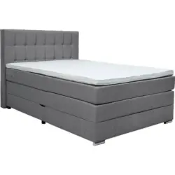 Boxspringbett 140/200 cm in Grau