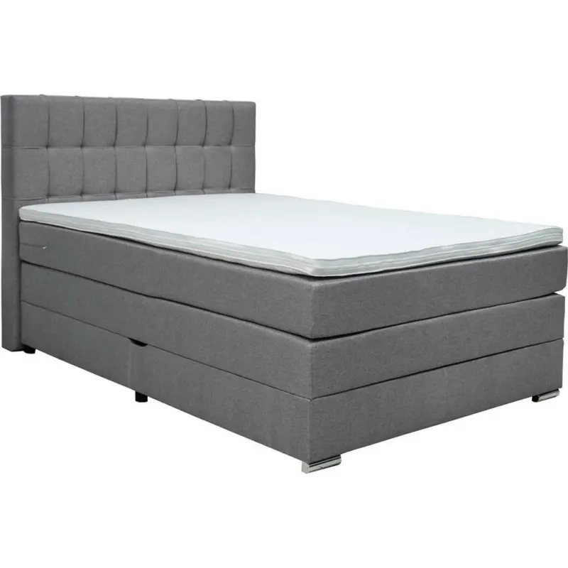 Boxspringbett 140/200 cm in Grau