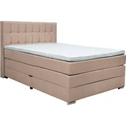 Boxspringbett 140/200 cm in Hellbraun
