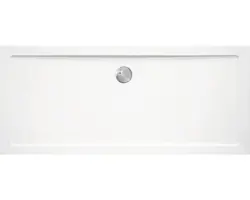 Extraflache Rechteck-Duschwanne Sanotechnik SMC SC1690S 160x90x3,5 cm weiß
