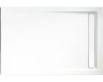Hornbach Extraflaches Rechteck-Duschwannen-Set mit Rinne Schulte D202912 90x120x2,5 cm weiß