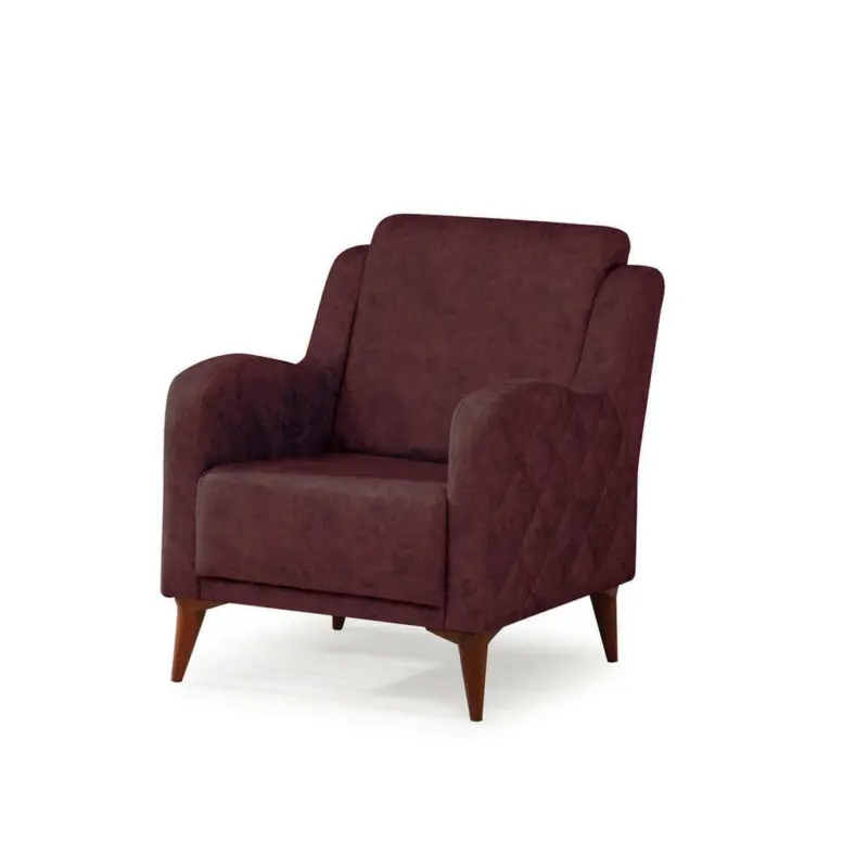 Sessel in Webstoff Altrosa