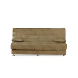 Schlafsofa in Webstoff Gelb