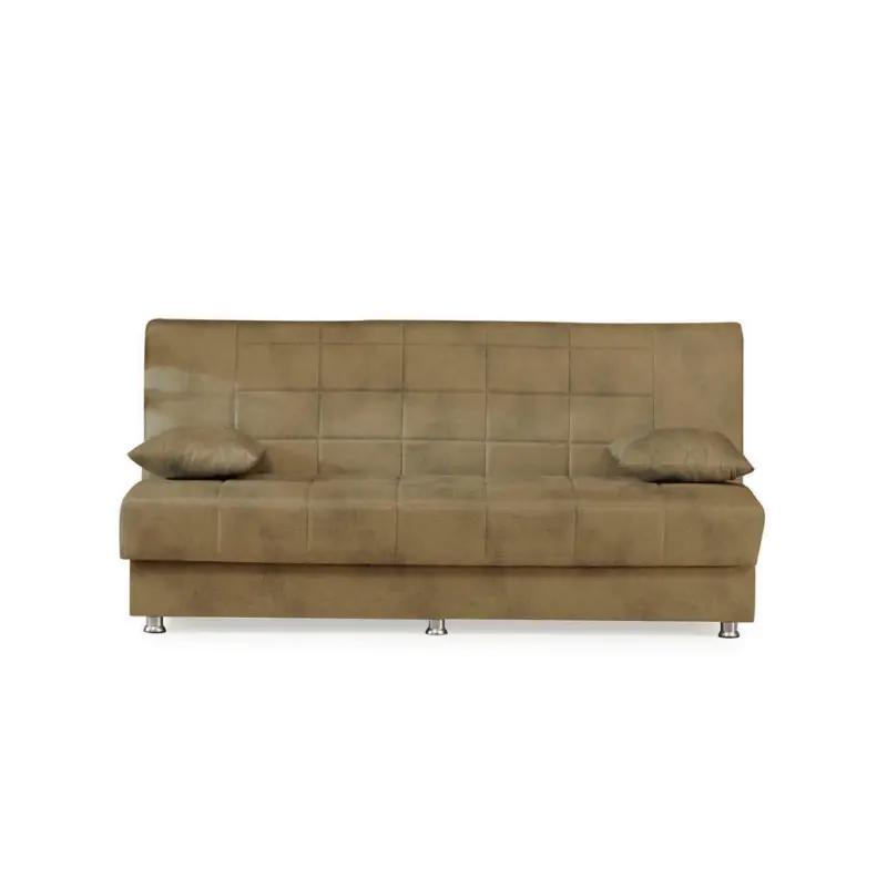 Schlafsofa in Webstoff Gelb