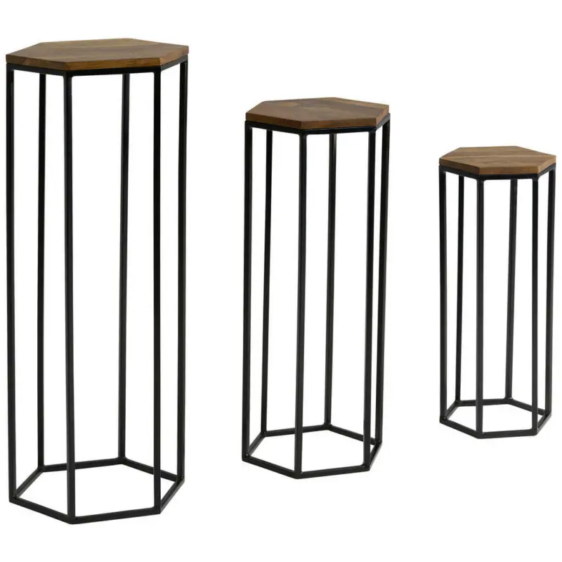 Beistelltisch in Holz 35/35/90 cm