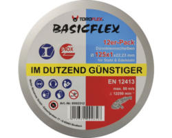 Trennscheibe "Basic Flex" Ø 115x22,23 mm, 12 Stück