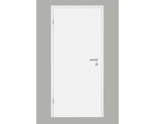 Innentüre Pertura Yori Rundkante Weiß 75x203 cm links