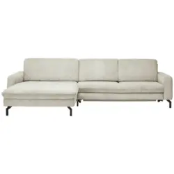 Ecksofa in Kord Creme
