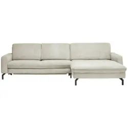 Ecksofa in Kord Creme