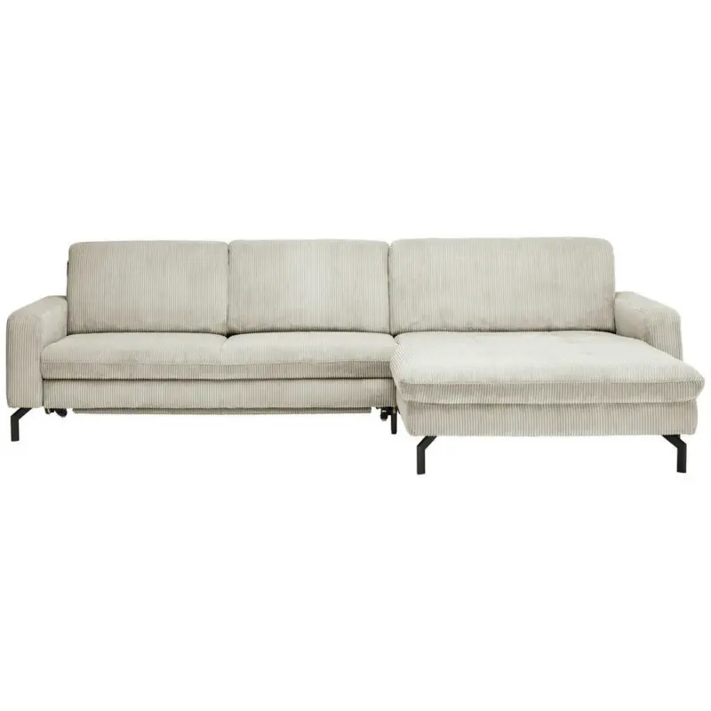 Ecksofa in Kord Creme