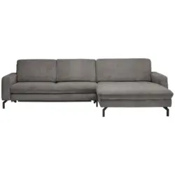 Ecksofa in Kord Anthrazit