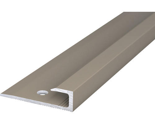 Alu-Abschlussprofil Edelstahl matt 1000x30x5 mm