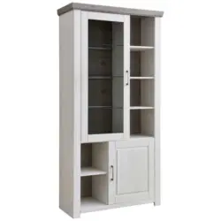 Vitrine in Eichefarben, Pinienfarben