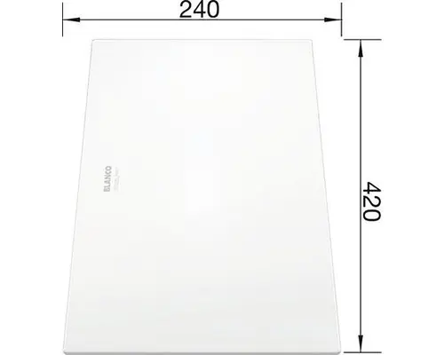 Glasschneidbrett Blanco 225333 42x24 cm