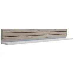 Wandboard in 150/21/20 cm Grau, Eichefarben
