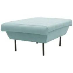 Hocker in Textil Mintgrau