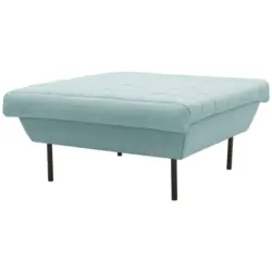 Hocker in Textil Mintgrau