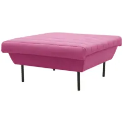 Hocker in Textil Rosa