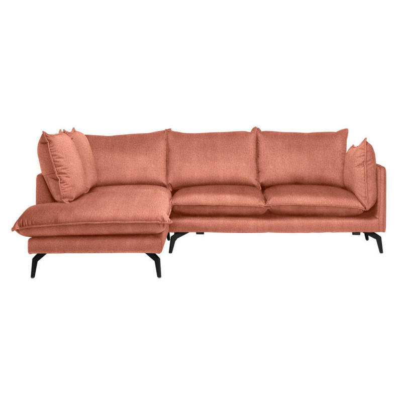 Ecksofa in Samt Orange