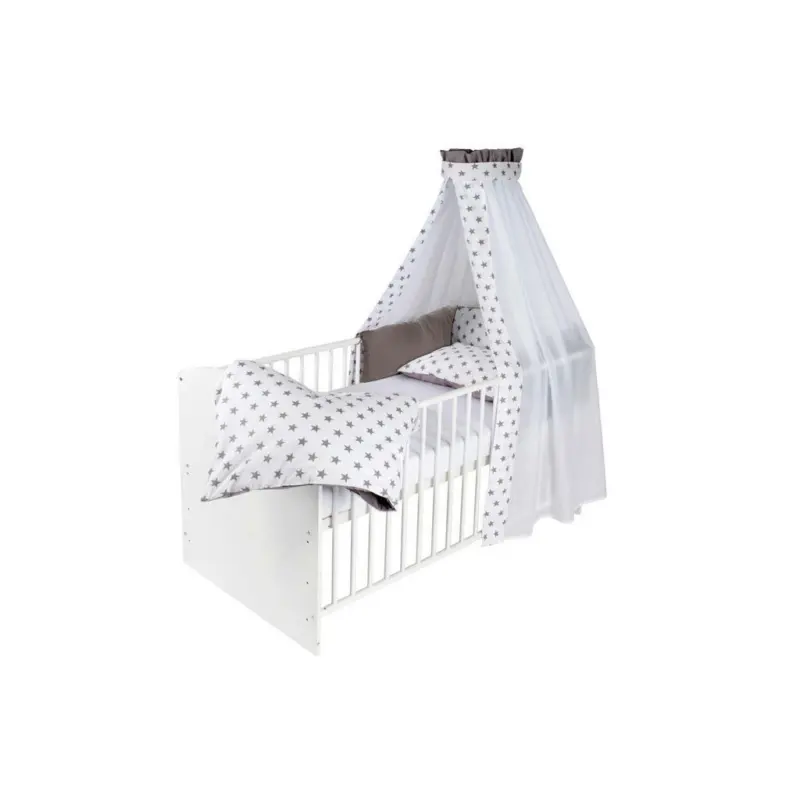 Gitterbett-Komplettset 124/65/77 cm