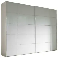 Schwebetürenschrank in Weiß