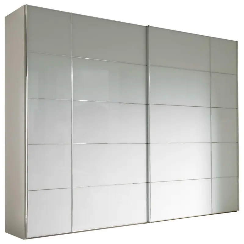 Schwebetürenschrank in Weiß