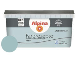 Alpina Wandfarbe Farbrezepte Gletscherblau 1 l