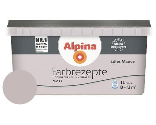 Alpina Wandfarbe Farbrezepte Edles Mauve 1 l