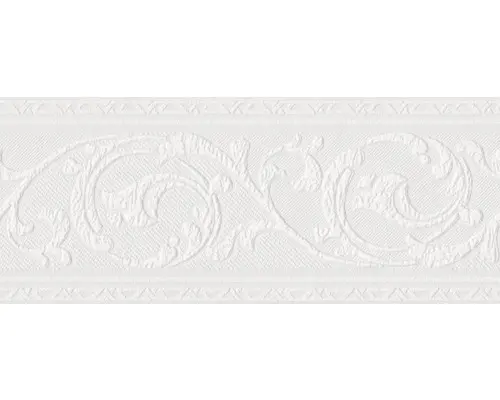 Vlies-Bordüre Marburg Patent Decor Ornamental weiß 10,05 m x 13 cm