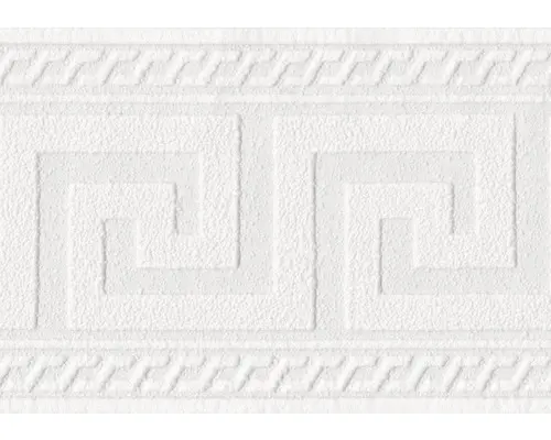 Vlies-Bordüre Marburg Patent Decor Geometrisch weiß 10,05 m x 13 cm