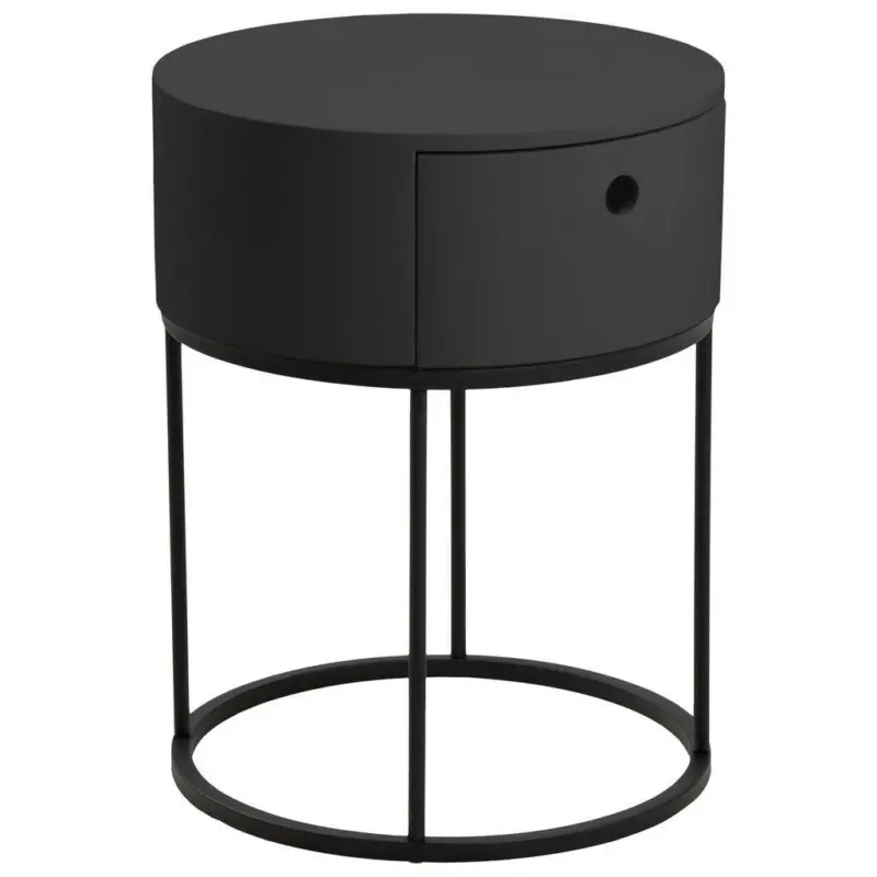 Nachtkästchen in Schwarz
