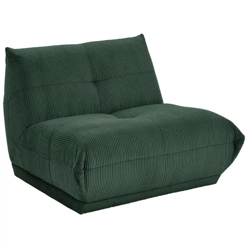 Sofaelement in Kord Dunkelgrün