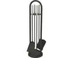 Hornbach Kamingarnitur Lienbacher 21.02.126.2 4-teilig schwarz