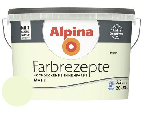 Alpina Wandfarbe Farbrezepte Balance 2,5 l