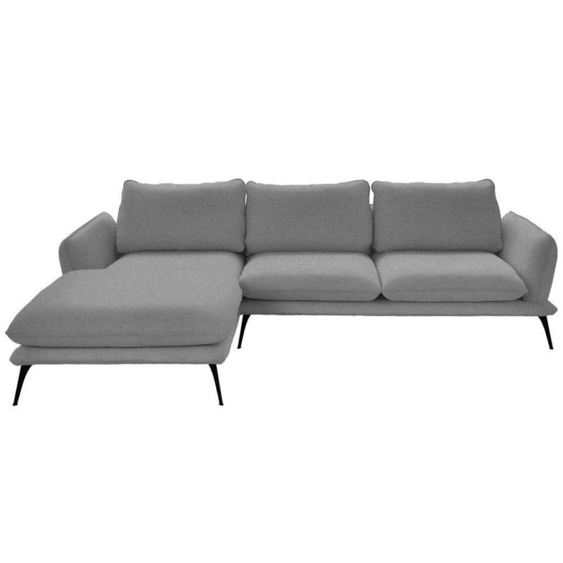 Ecksofa in Bouclé Grau